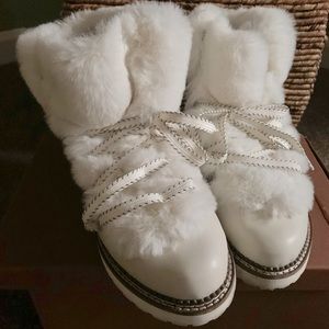 Franco Sarto Fur Bootie size 8